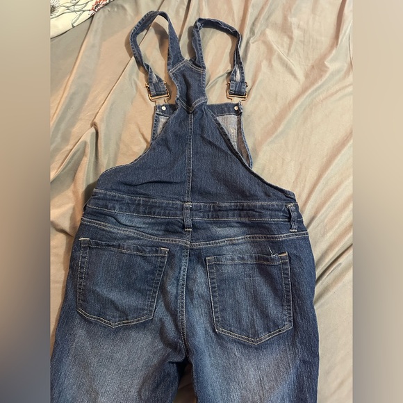 Denim Blue Women's Overalls - Picture 3 of 6